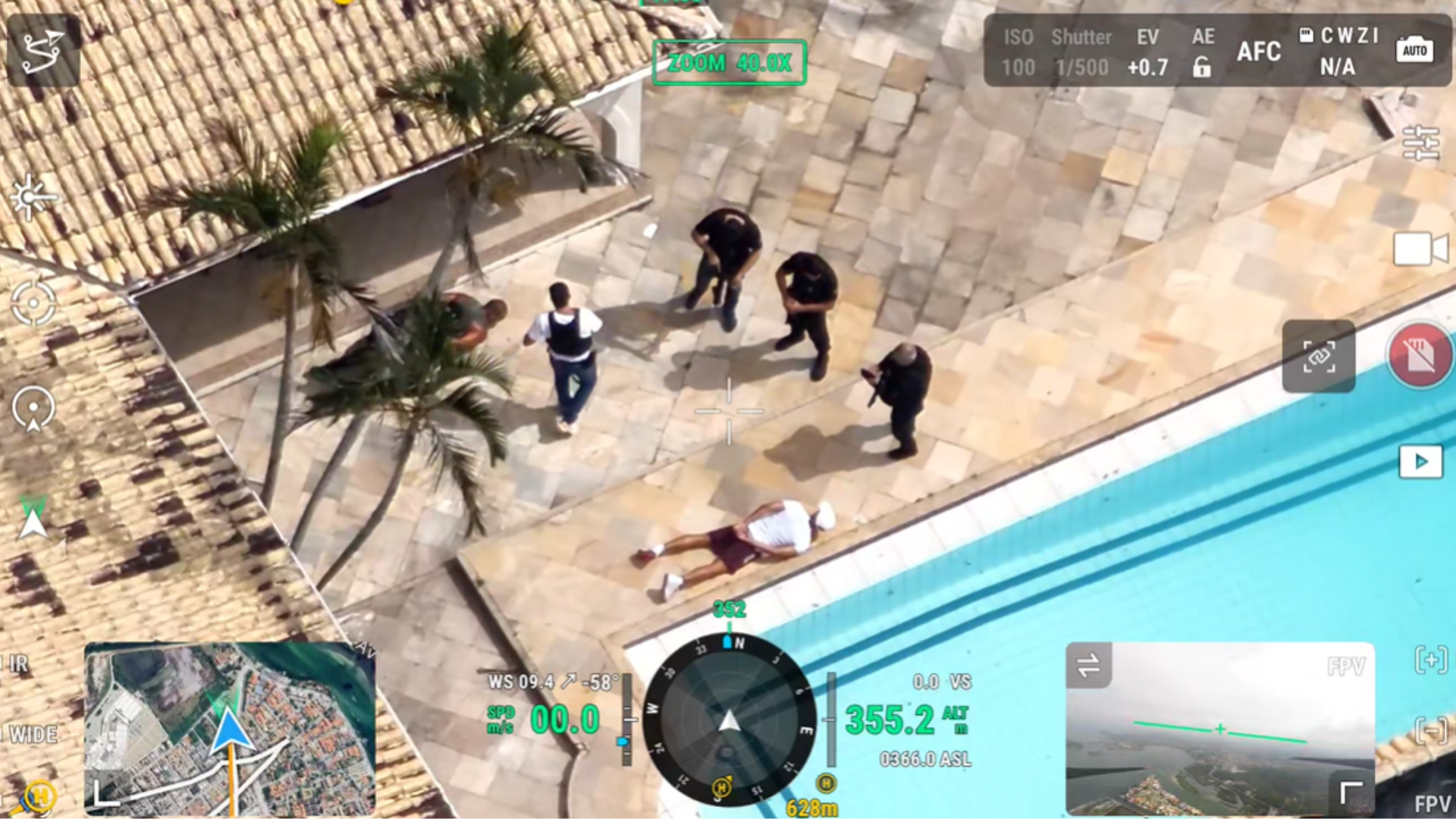 Drones gravaram momento da prisão do bicheiro Adilsinho no RJ; assista agora.