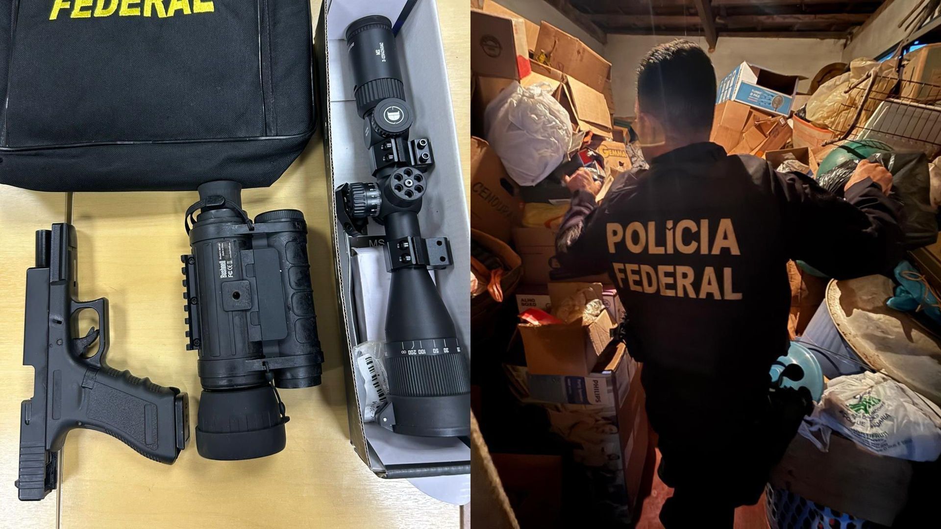 PF mira grupo que trafica armas de alto calibre no Brasil