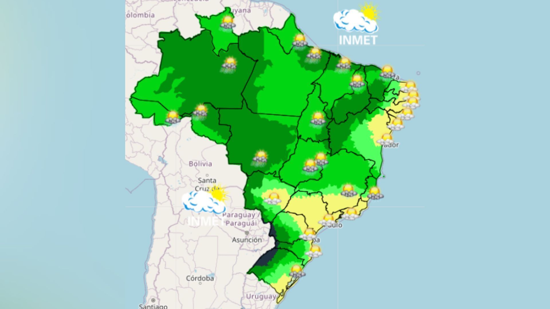 Calor e chuva: previsão do tempo para esta segunda-feira 16