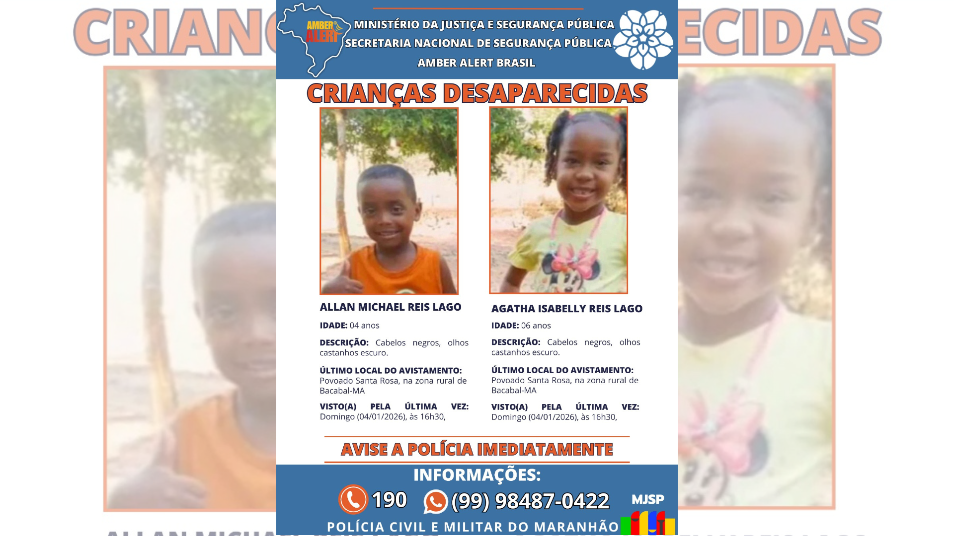 Caso de irmãos desaparecidos no Maranhão: Justiça urgente necessária