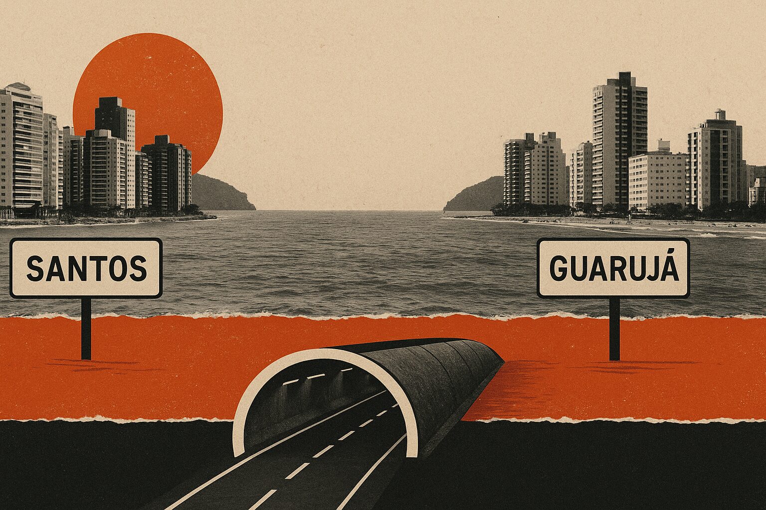 Crédito para túnel Santos-Guarujá: taxa de CDI + 1,59%