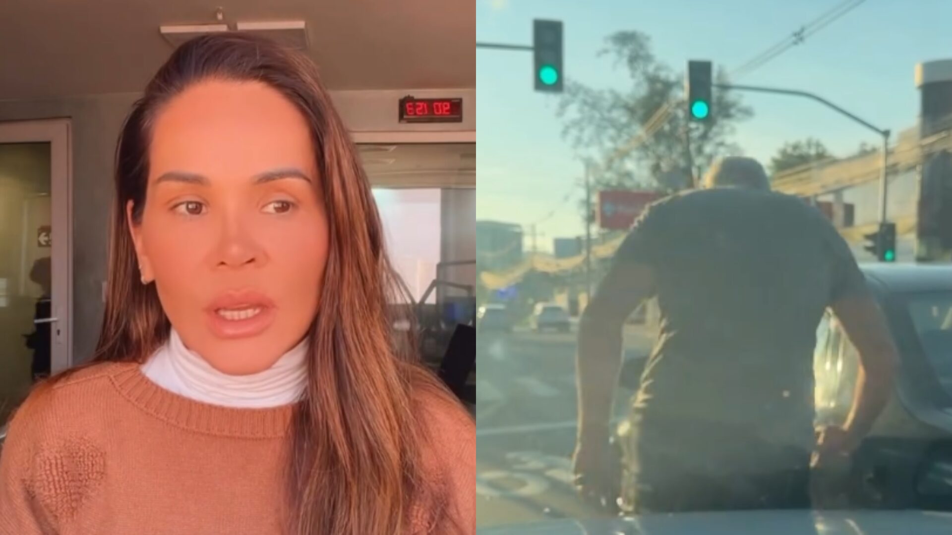 Apresentadora do SBT relata agressões após acidente no RJ