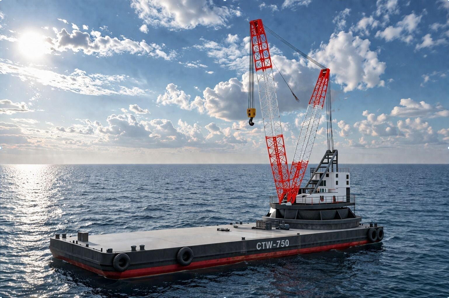 Camorim anuncia R$ 52 milhões em balsa-guindaste para eficiência marítima