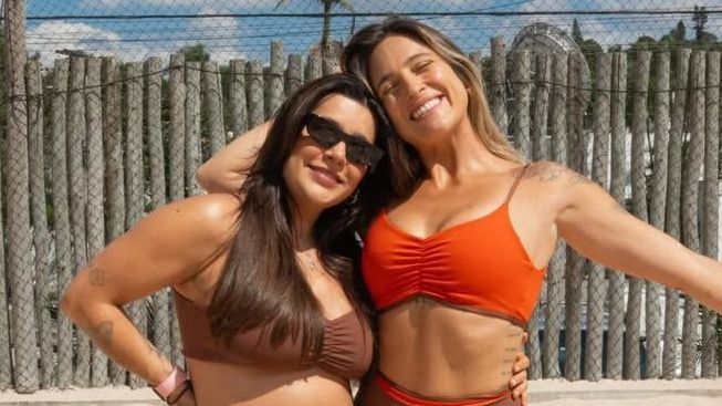 Lauana Prado exibe barrigão de grávida e celebra maternidade