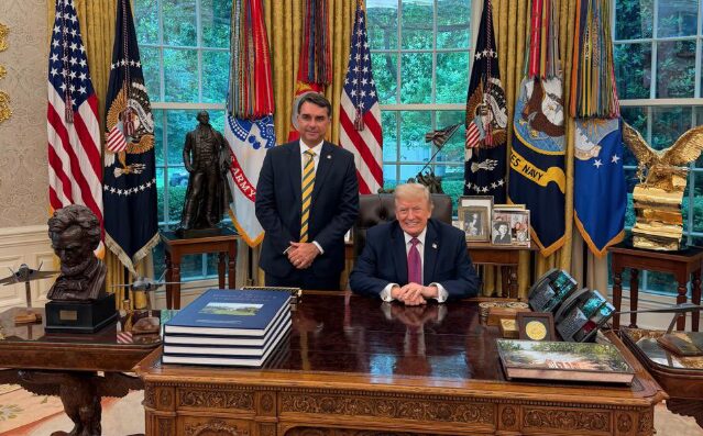 Flávio se encontra com Trump; governo Lula reage de forma estratégica