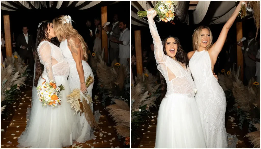 Lauana Prado abre álbum do casamento com Tati Dias; detalhes emocionantes