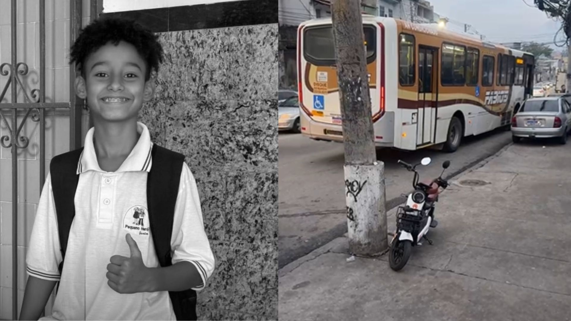 Menino de 9 anos morre após acidente com ônibus no RJ
