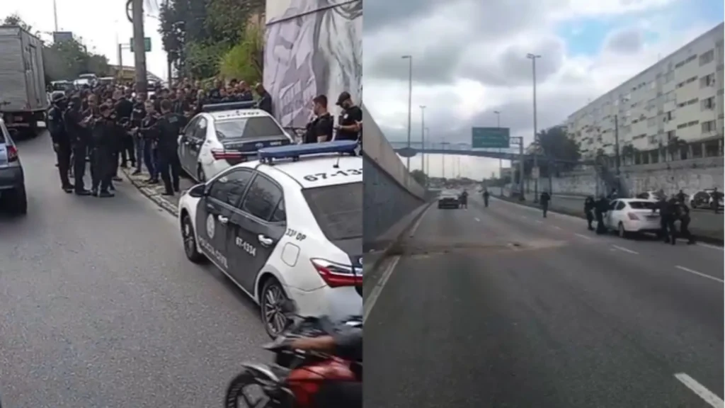 RJ: Policiais civis baleados em ataque de traficantes na Brasil