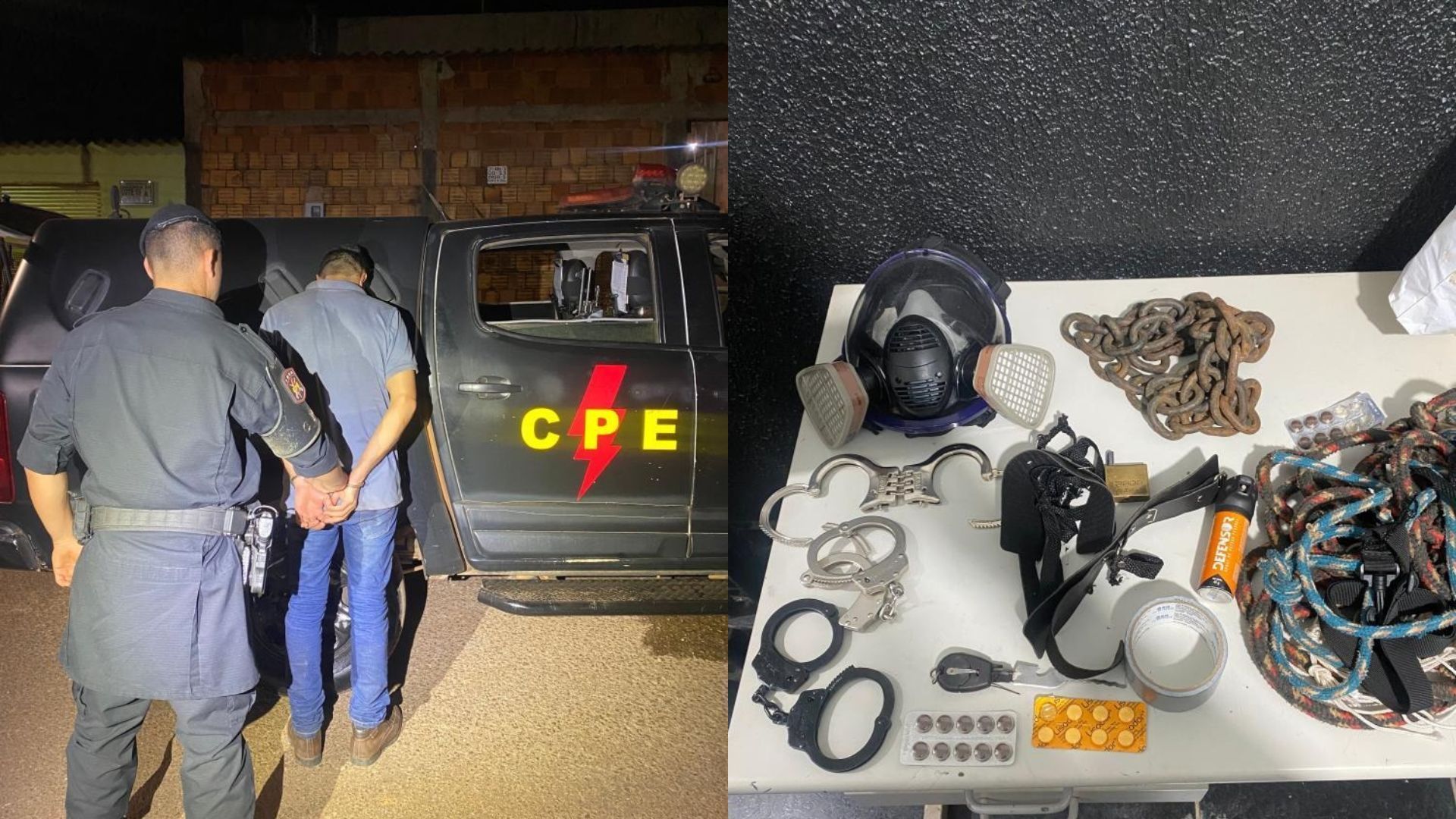 Mulher é resgatada acorrentada e amordaçada em Goiás com segurança