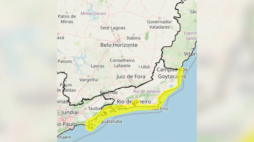 Rio de Janeiro volta a ter alerta para ventos fortes e perigosos