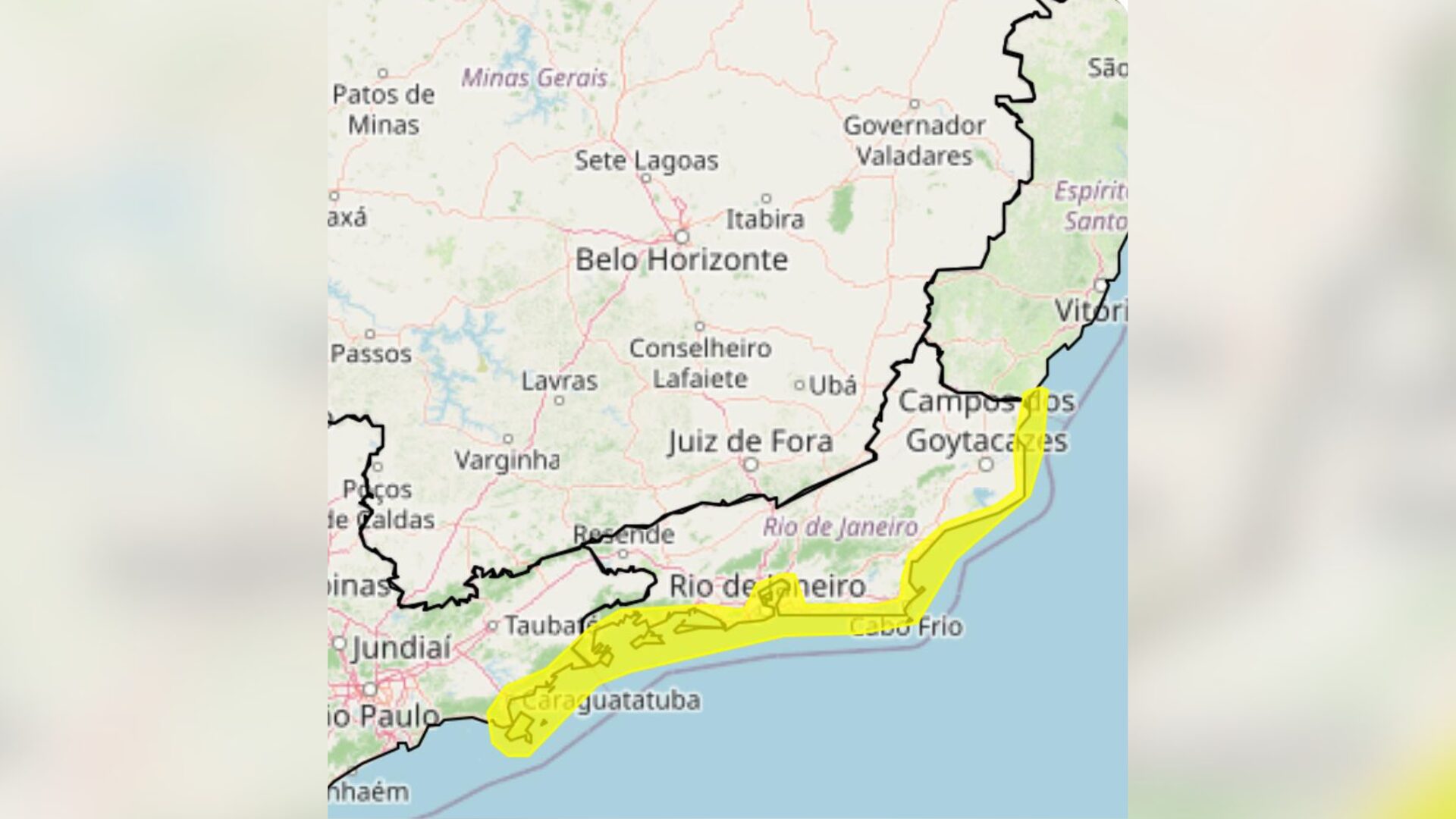 Rio de Janeiro volta a ter alerta para ventos fortes e perigosos