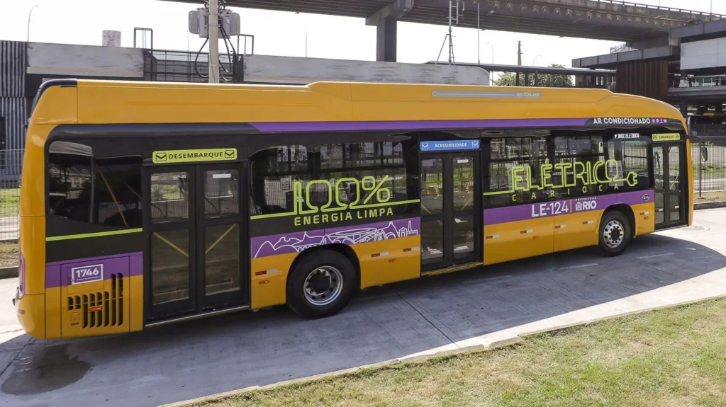 BNDES aprova R$ 329 milhões para ônibus elétricos no Rio