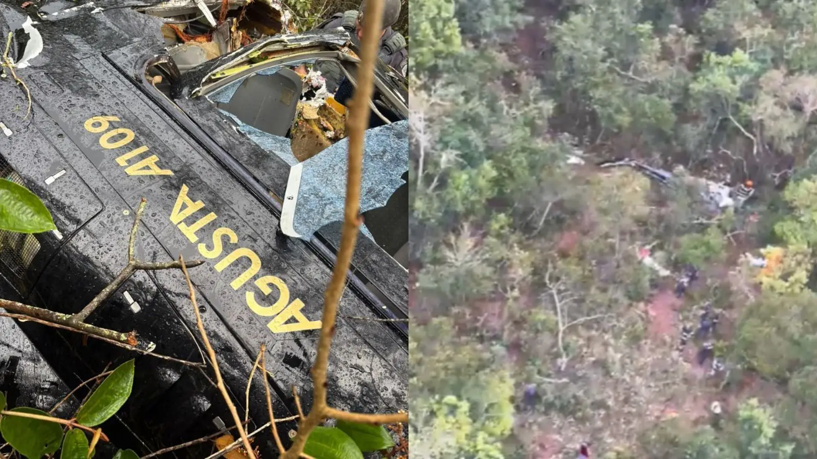 Vítima aciona próprio resgate após helicóptero cair em SP