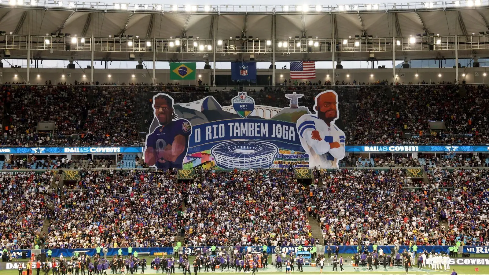 Estreia da NFL no Rio de Janeiro atrai fãs de 67 países