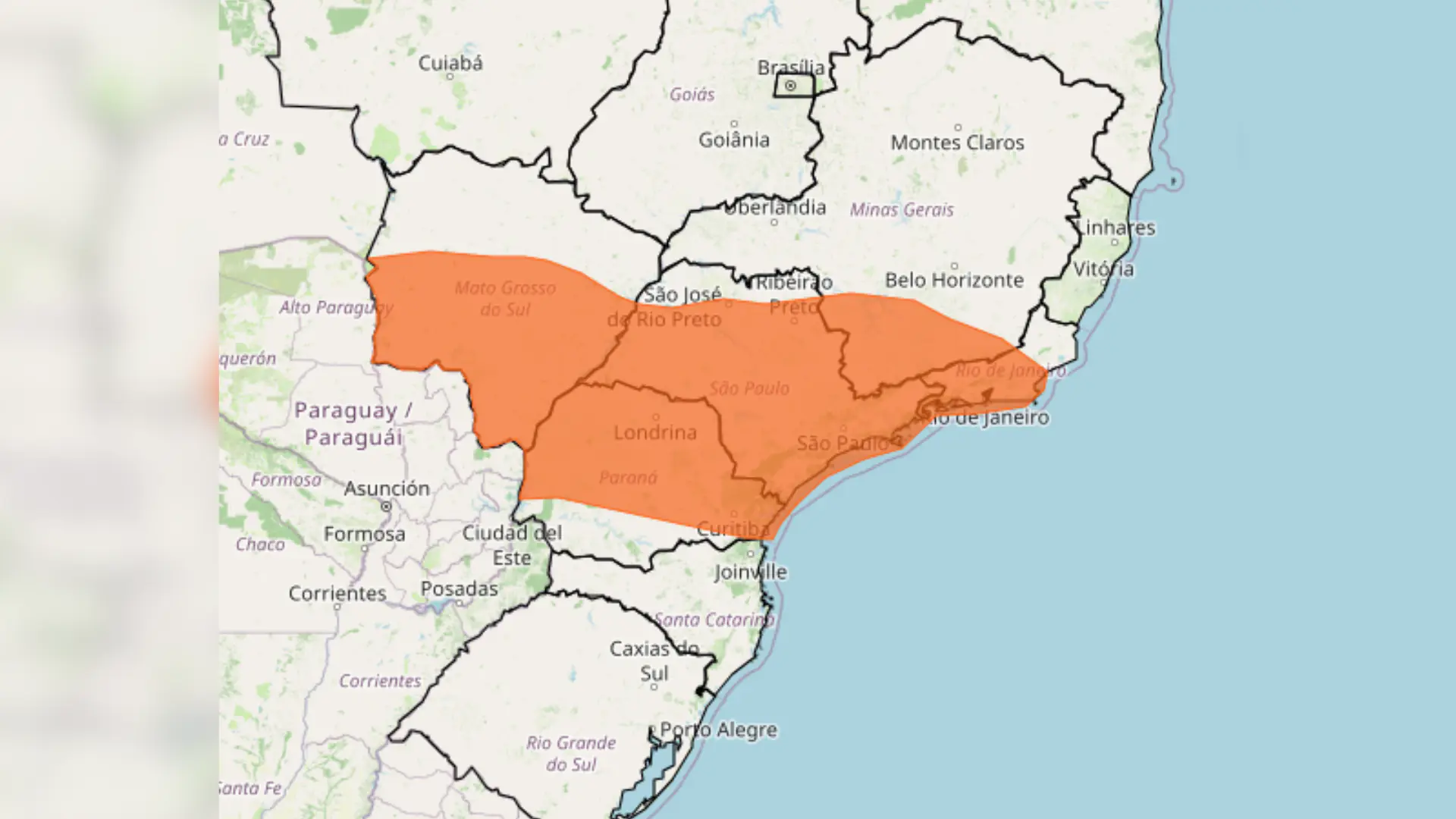 Inmet alerta para tempestade no Sul, Sudeste e Centro-Oeste; saiba como se proteger.