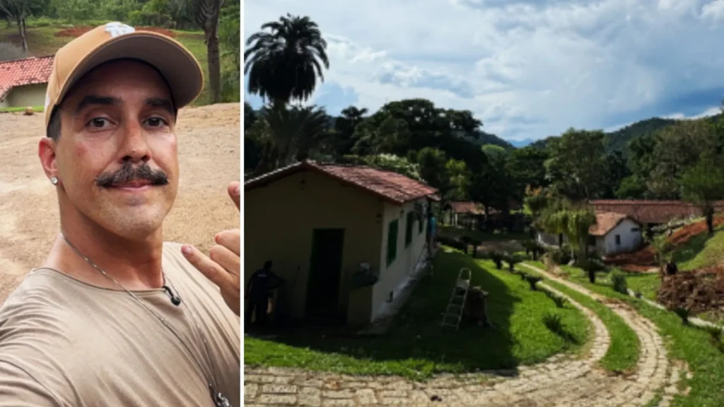 Aos 47 anos, André Marques encontra paz na vida na fazenda.