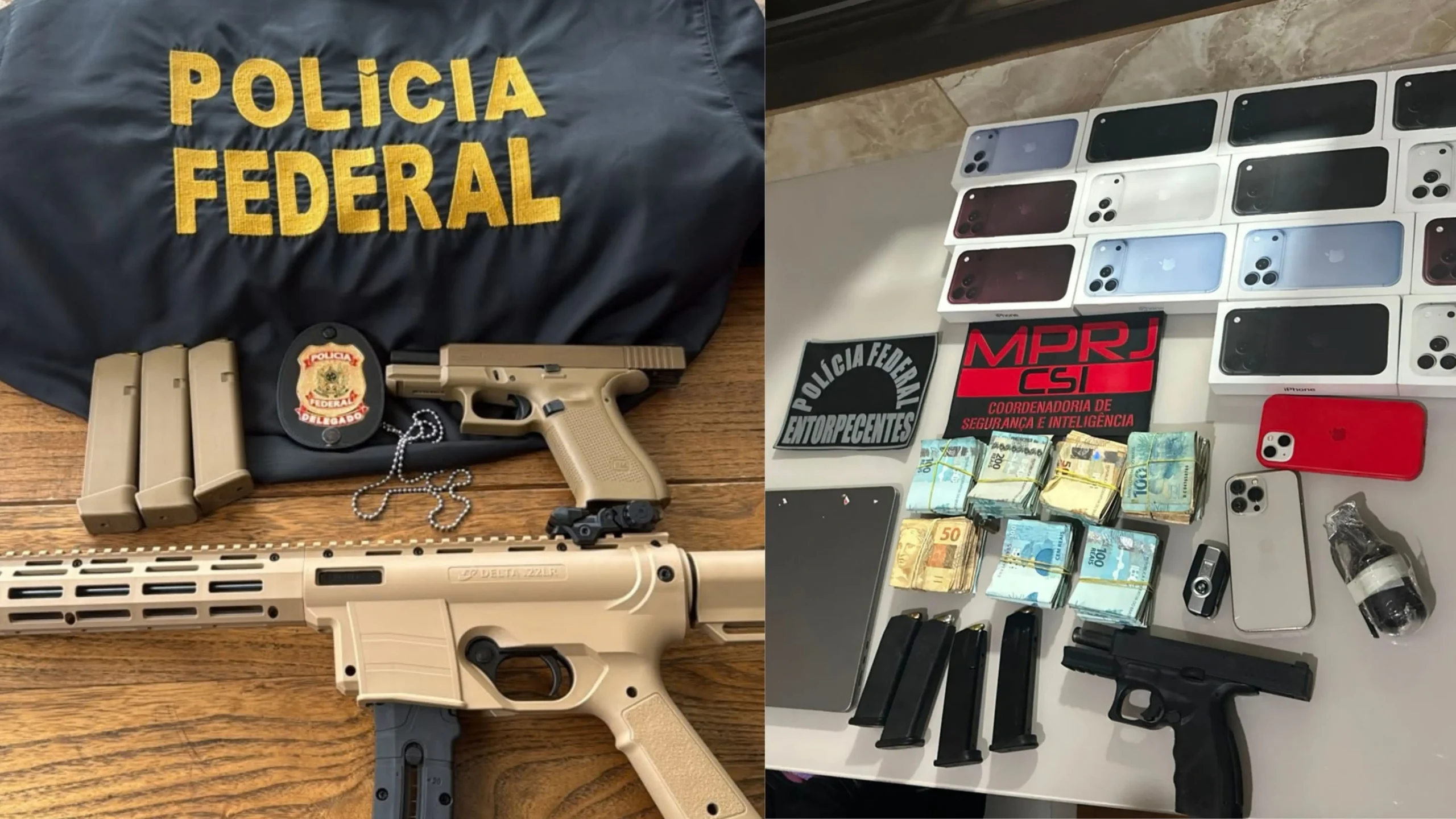 Ex-policiais são presos em operação por tráfico de armas no RJ