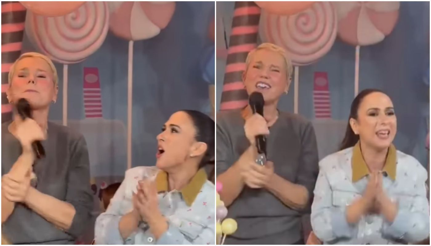 Xuxa faz surpresa em aniversário da filha de Tatá Werneck e encanta